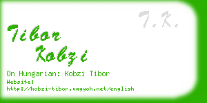 tibor kobzi business card